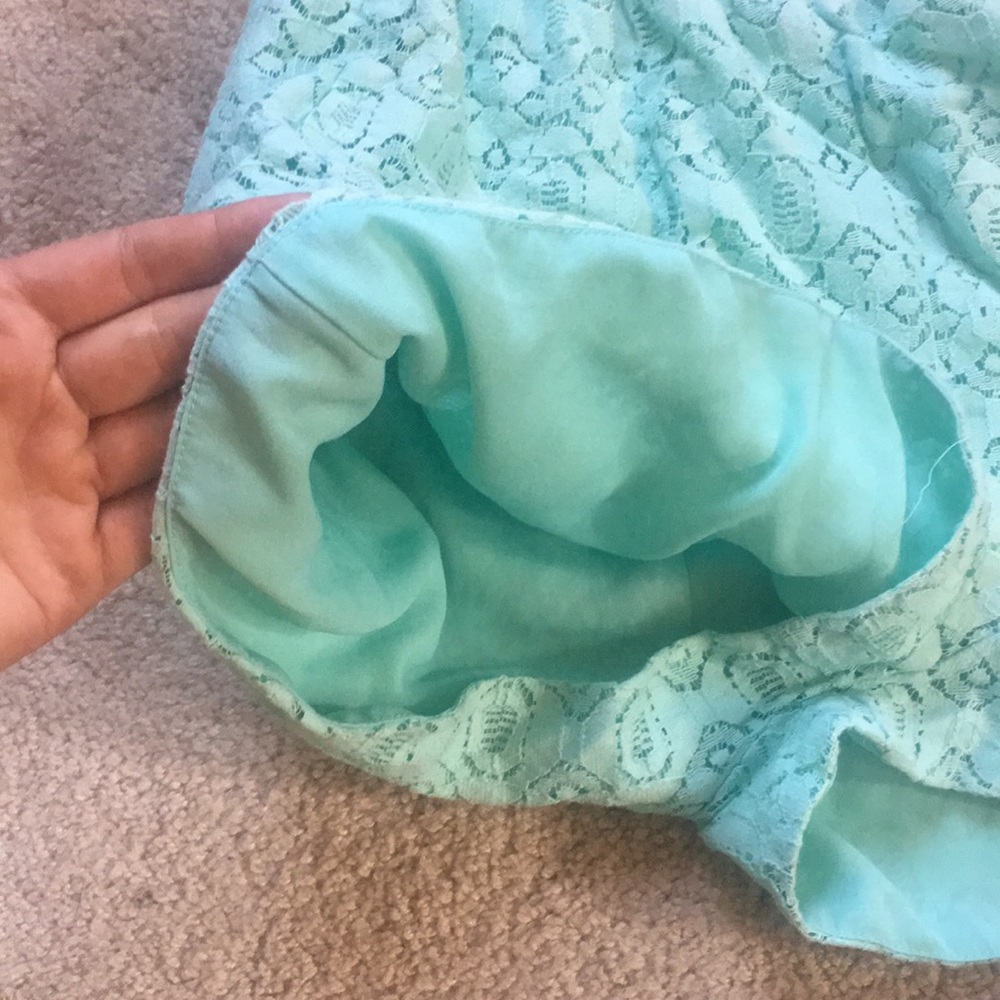 Aqua/sea foam green/mint playsuit/romper sz S - Picture 6 of 7